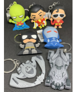 DC Universe Comics Monogram Products 3D Figural Keychains Lot of 7 - £14.79 GBP