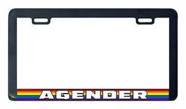 Agender Non Binary Without Gender Fluid Gay Lesbian LGBTQ license plate ... - £5.98 GBP