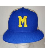 Vintage Milwaukee Brewers AJD MLB Snapback Trucker Hat Mesh Large Made I... - $48.99