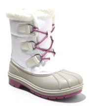 Cat &amp; Jack Girls&#39; White Purple Magenta Roma Waterproof Thermolite Winter... - £15.15 GBP