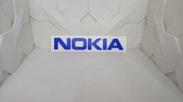 Nokia Advertising Sign 3D Logo Emblem Plastic Store Display Blue White - $15.67