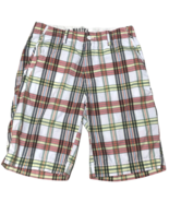 Nautica Jeans Co Shorts Mens 30 Waist Plaid Flat Front Pockets Bermuda W... - £12.58 GBP