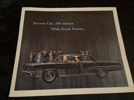 1964 Pontiac Brochure Catalog Wide Track, Success Car ‘64 Edition - £11.70 GBP
