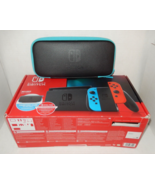 Nintendo Switch New Case &amp; V2 Neon Joy Con System Console EMPTY BOX  - £18.87 GBP