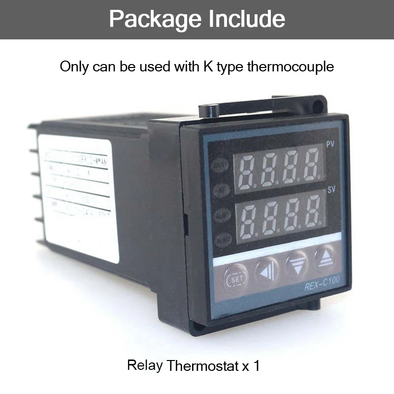 REX-C100 Digital PID Temperature Controller REX C100 40DA Relay SSR Output Therm - £223.89 GBP