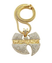 Iced Wu Tang Pendant 4mm/20&quot;,24&quot;,30&quot;,36&quot; Franco Chain Hip Hop Necklace X... - £32.33 GBP