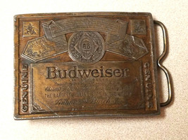 Vintage Budweiser The King of Beers TM Reproduced A-168 Belt Buckle - £15.44 GBP