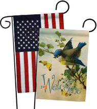 Welcome Birds - Impressions Decorative USA - Applique Garden Flags Pack - GP1050 - £24.61 GBP