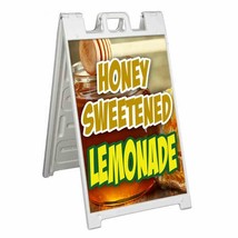 Honey Sweet Lemonade Signicade 24x36 A Frame Plastic Sidewalk Sign Carnival Food - £35.31 GBP+