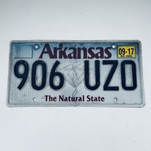 2017  Arkansas Natural State Passenger License Plate 906 UZ0 - $225.61 MXN