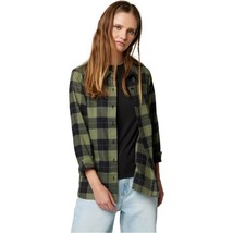 New Fox Racing Army Pines Button Up Flannel Size Adult Womens Small - £20.77 GBP