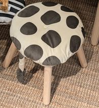 IKEA SANDLÖPARE Stool Cover Beige Brown Graffe Pattern With Tail 15&quot; 906... - $422.09 MXN