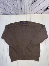 Pendleton Pure Virgin Lamb’s Wool Thrashed Sweater Adult Men’s Large Vintage - £20.02 GBP