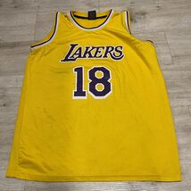 Los Angeles Lakes NBA 18/19  XL Wish Yellow Jersey Mens Basketball Kobe ... - $13.37