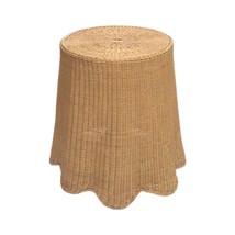 Wavy Wicker Skirted Accent Table - £1,914.45 GBP