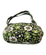 Vera Bradley Lime’s Up Quilted Shoulder Bag Green Navy Floral Cotton Han... - $28.80