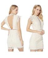 Free People Honey Mini Dress Ecru Lace Ivory Cream Size 0 NWT New With Tags - £22.53 GBP