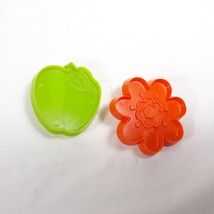 Flower and Apple Plastic Spring Cookie Cutter Hallmark - £14.35 GBP