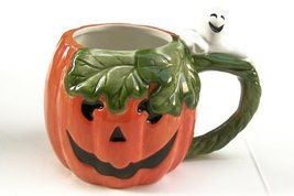 Fitz and Floyd Pumpkin Ghost Mug - £18.82 GBP