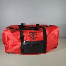 Minnesota Twins Duffle Bag MLB Baseball Bag Red Black Shoulder Bag Nylon - $17.96