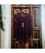 Wrangler Retro Modern Git Girls Cowgirl Velour Long Sleeve Dress Size La... - $656.60 MXN