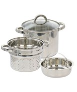 Oster Sangerfield 5 Quart Stainless Steel Pasta Pot with Steamer Insert ... - $1,425.69 MXN