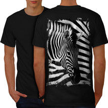 Safari Zebra Head Shirt Striped Style Men T-shirt Back - £10.21 GBP