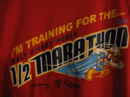 New Walt Disney World 2016 Half Marathon Training Shirt Youth Medium Don... - $13.99