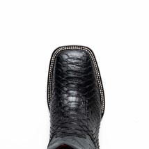 Marco Di Milano Genuine Snake Skin Cowboy Boot Missouri Black image 6