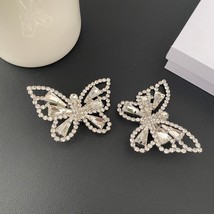 Can fashion jewelry party personality silver butterfly crystal diamond women s earrings thumb200