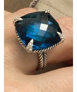 Pre Owned David Yurman Chatelaine Hampton Blue 20mm  Ring size  8  - €474,38 EUR