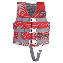 Full Throttle Child Nylon Life Jacket - Red - £31.79 GBP
