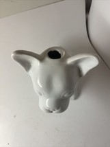 French Bulldog Ceramic Statue White Table Lamp Base NO LAMP LIGHT - $19.77