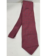 Izod Red/Blue Multicolor Pattern Silk Mens Necktie Neck Tie - $25.80 CAD