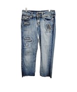 BKE Denim Blue Jeans Womens Culture Strech Size 27 x 23 Distressed - $27.99