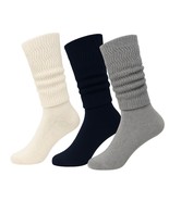 AWS/American Made Womens Lightweight Cotton Slouch Socks Over-the-Calf ... - $19.32 CAD