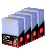 4 Ultra Pro Regular Top Loader Pack W/Gold Rookie Foil Print 81180-25 To... - £34.36 GBP
