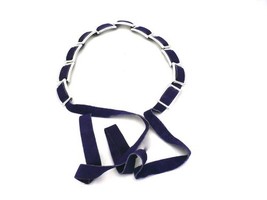 Vintage Belt Wide Dark Purple Suede Tie Style Belt 1970S Adjustable One ... - $23.76