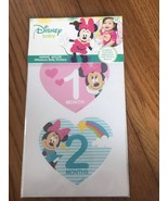 Disney Baby Girls Minnie Mouse Monthly Milestone Photo Prop Belly Stickers - $261.16 MXN