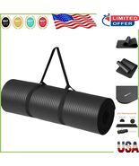 Hand-Washable 1/2 Inch Foam Yoga Mat with Traction &amp; Elastic Carrying Strap - $61.53 CAD