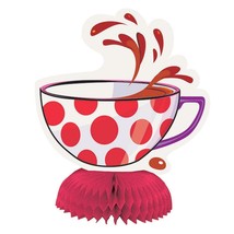 Mad Hatter Tea Party Honeycomb Centerpiece Mini Size 4&quot; Tall New - £1.79 GBP