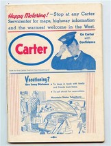 1956 Carter Coors Visit Colorado Booklet Paved Roads Map - $27.72