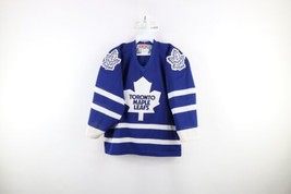 Vintage 90s CCM Boys Size XL Spell Out Toronto Maple Leafs Hockey Jersey... - £35.57 GBP