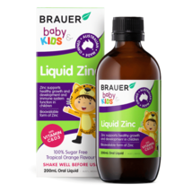 Brauer Baby &amp; Kids Liquid Zinc 200mL Oral Liquid - £73.03 GBP