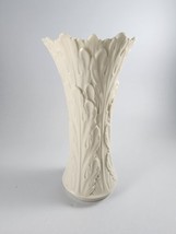 Vtg Lenox Woodland Collection Porcelain Embossed Vase Made in USA 8 1/2" Tall - $22.76