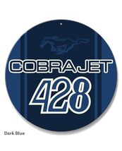 Ford Mustang Cobra Jet 428 Car Vehicle Poster Metal Round Sign 8x8in Vin... - €21,47 EUR