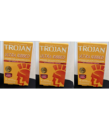 3X TROJAN Stimulations Ultra Ribbed Spermicidal Condoms 12 Count EACH  E... - $27.09 CAD