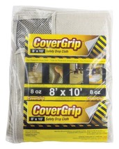 CoverGrip 081008 Slip Resistant Canvas Drop Cloth 8&#39; x 10&#39;, Ivory - £31.38 GBP