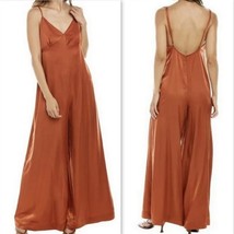 WeWoreWhat Slip Wide Leg Jumpsuit in Clay Women&#39;s Size S NWT - $39.95