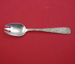 Repousse by Jenkins and Jenkins Sterling Silver Ice Cream Fork original 5 7/8&quot; - £85.03 GBP
